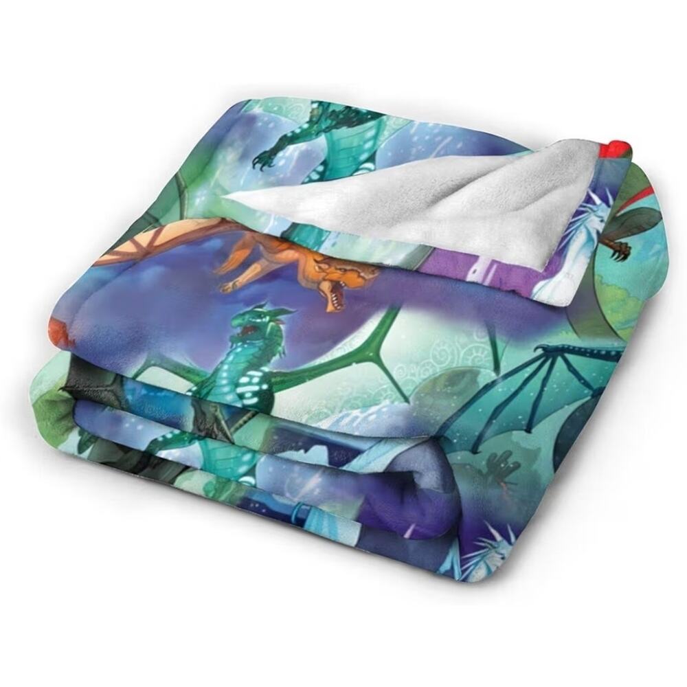 Wings Of Fire Ultra-Soft Micro Fleece Blanket, All Seasons, Bedding Sofa 50X40 - Picture 4 of 4